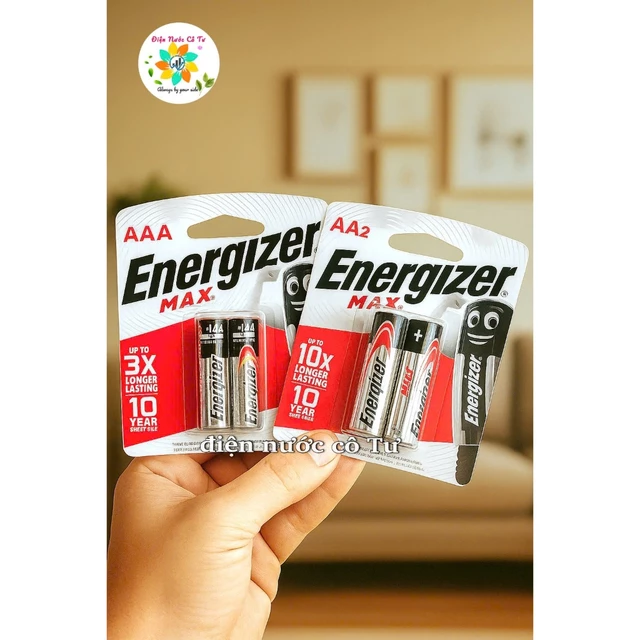 1 vỉ 2 viên, vỉ 4 viên pin AA, AAA Energizer - pin cho chuột máy tính, pin karaoke, pin đồng hồ, pin đồ chơi