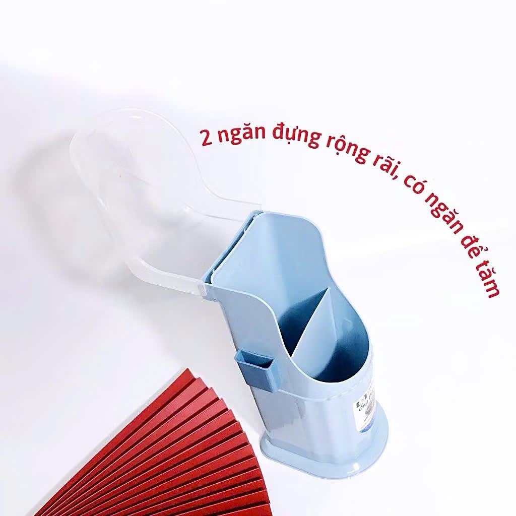 Ống Đũa Nhựa Châu Hưng Có Nắp Đậy Kèm Khe Tăm