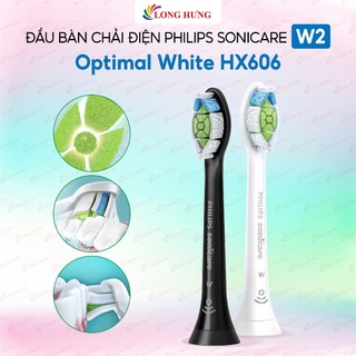 Đầu bàn chải điện Philips Sonicare W2 Optimal White HX606 - Hàng chính hãng