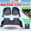 Thảm lót sàn NHỰA đúc TPE 5D xe Mazda CX5 2014- 2017, Mẫu Tràn viền bậc cửa - MẪU BẬC DÀI