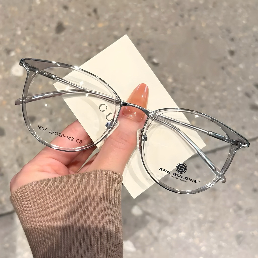[D1607] Gọng kính cận viền nhựa phối hợp kim | Shopee Việt Nam