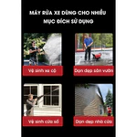 Máy Rửa Xe Công Suất 2000W KAW, Phun Mạnh, Đáp Ứng Nhu Cầu Rửa Ôtô Xe Máy, Xịt Rửa Sân Nhà Gia Đình — ảnh 4