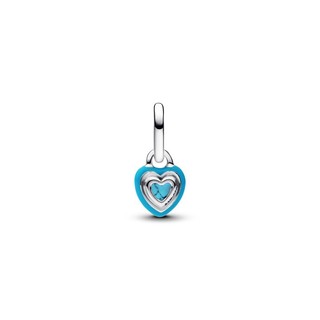Charm Bạc Pandora Trái Tim Mini - Sắc Xanh Yêu Thương