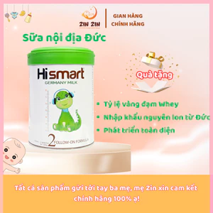 Sữa bột Hismart GerMany Milk Số 1,2,3,4 (800g)-Giúp bé Phát triển trí não,Chiều cao,Tăng cân Nhập khẩu nguyên lon từ Đức