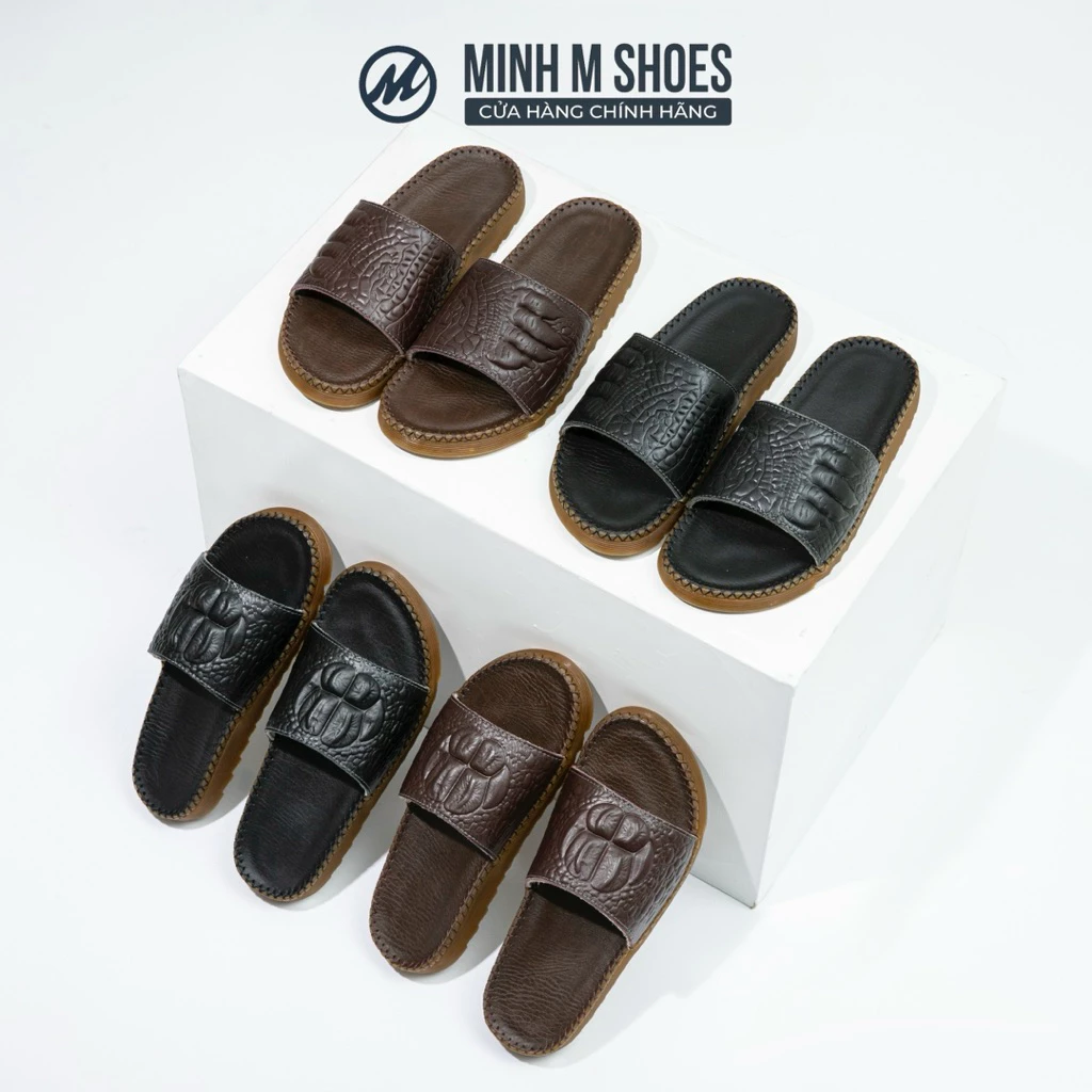 Dép nam Doctor cá sấu Halita đế răng cưa cao 3cm