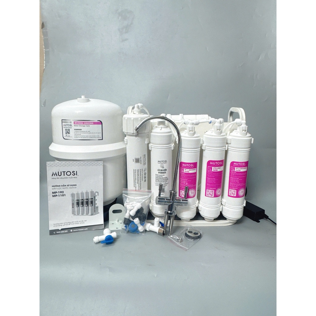 MÁY LỌC NƯỚC ĐỂ GẦM ION KIỀM HYDROGEN MUTOSI MP-U86, MÁY ĐỂ GẦM NHỎ GỌN - CHÍNH HÃNG BẢO HÀNH 3 NĂM