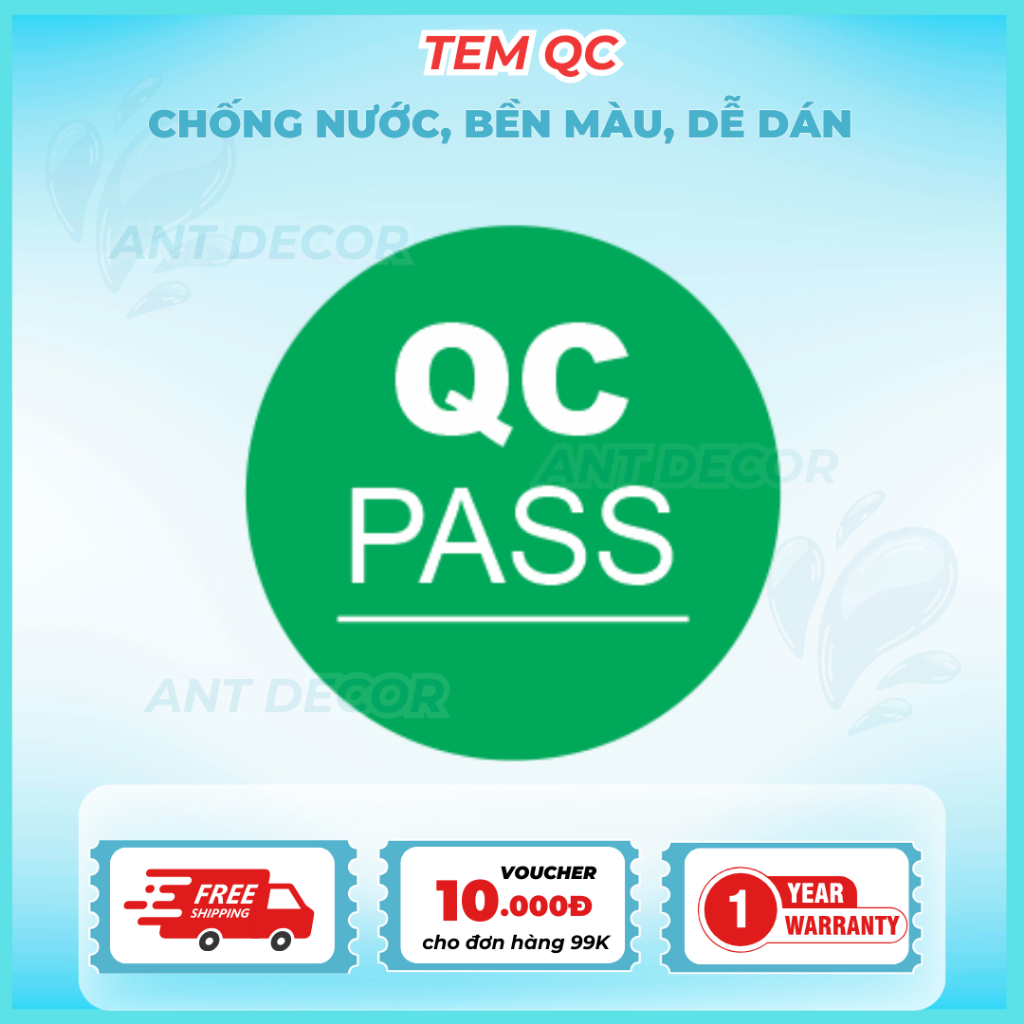 100 Tem nhãn dán decal giấy – Tem pass kích thước 2cm - Decal Đẹp Mắt, Bền Màu, Chống Nước
