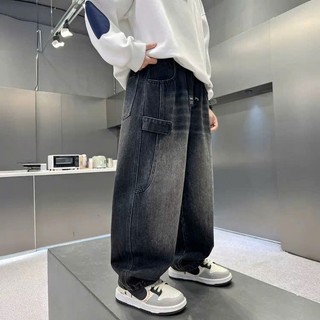 Quần Jean Ống Thụng Cho Bé Trai – Thêu Chữ ZERO, Dáng Rộng Năng Động 20-50kg