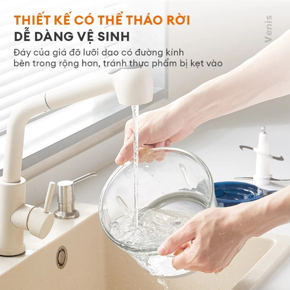 [TTT] Máy Xay Thịt Inox 304 Cao Cấp 2 Lít – 4 Dao Kép Siêu Sắc, Xay Nhanh Mạnh 300W - ảnh 8