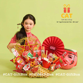 🌟 Giỏ Quà Bánh Kẹo Trung Thu 2025 – Quà Tặng Bé Yêu / Liên Hoan / Sự Kiện- Giỏ quà tre Trung thu- set quà bánh kẹo
