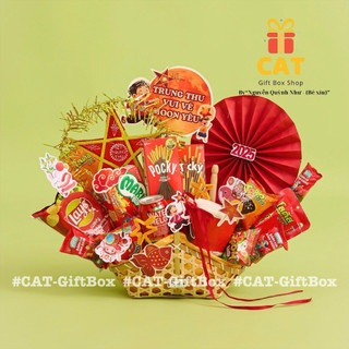 🌟 Giỏ Quà Bánh Kẹo Trung Thu 2025 – Quà Tặng Bé Yêu / Liên Hoan / Sự Kiện- Giỏ quà tre Trung thu- set quà bánh kẹo