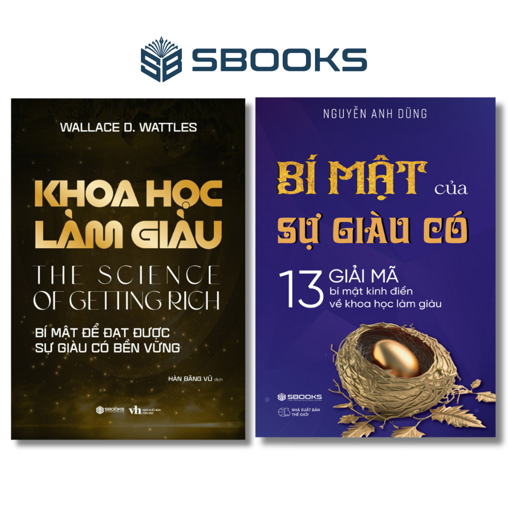 Sách - Combo 2 Cuốn: Khoa Học Làm Giàu + Bí Mật Của Sự Giàu Có - SBOOKS