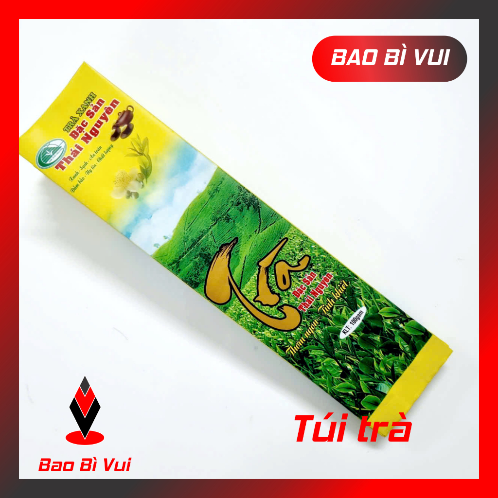 [1kg] Túi đựng trà xanh Thái Nguyên in sẵn  - BAO BÌ VUI