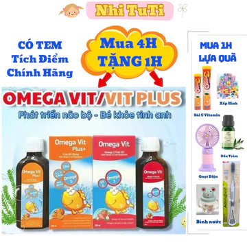 [Chính Hãng] Omega Vit / Omega Vit Plus : Bổ Sung Omega 3,DHA, Vitamin Và Khoáng Chất