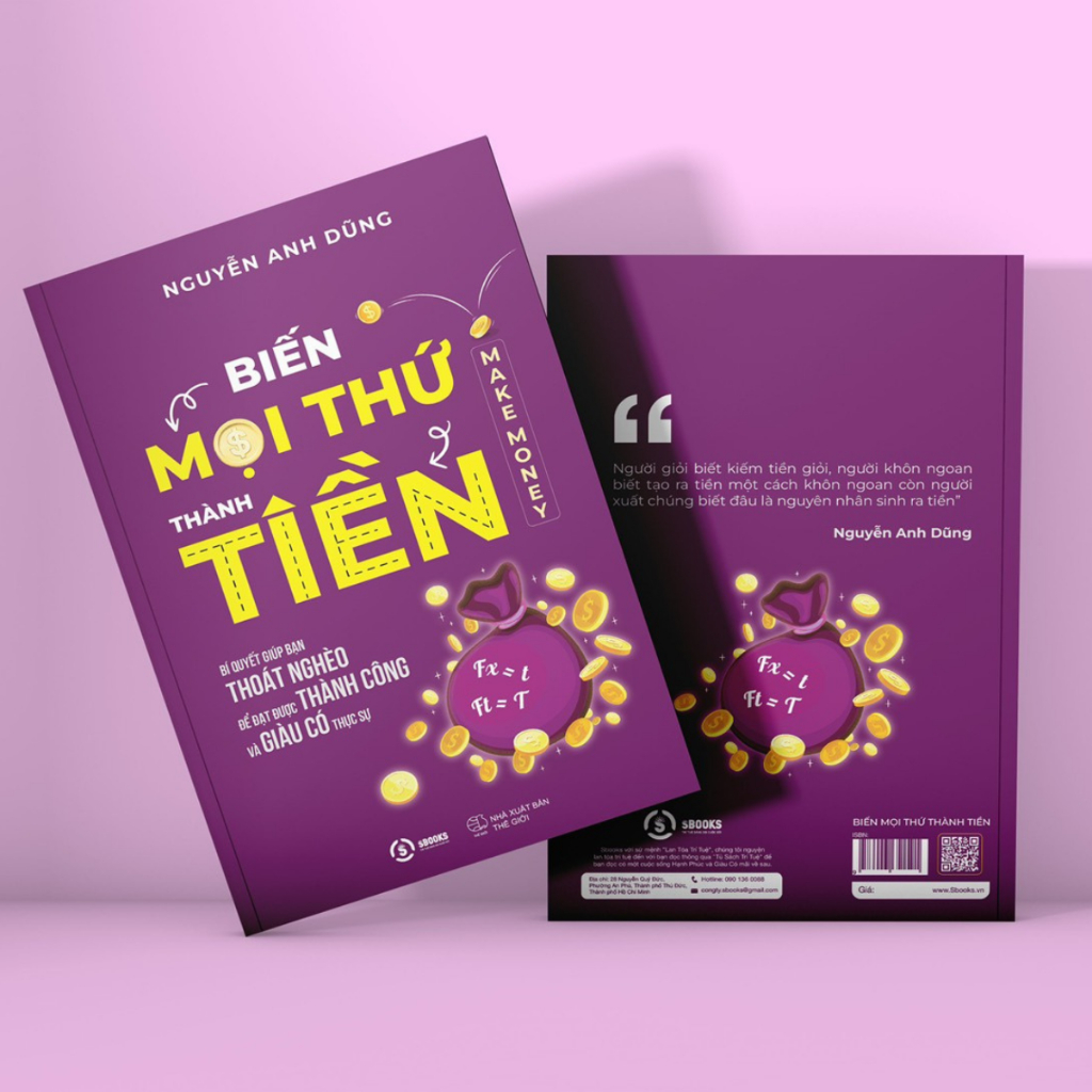 Sách - Combo 4 Cuốn: Biến Mọi Thứ Thành Tiền (1+ 2) - Nghĩ Giàu Làm Giàu - Bí Mật Của Sự Giàu Có