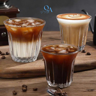 (TH) BỘ 6 LY thuỷ tinh chuyên dụng cho quán trà sữa, cà phê phong cách tối giản , cốc đựng CF, cream, sinh tố, CAPUCHINO