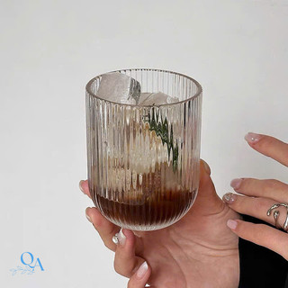 (TH) BỘ 6 LY thuỷ tinh chuyên dụng cho quán trà sữa, cà phê phong cách tối giản , cốc đựng CF, cream, sinh tố, CAPUCHINO