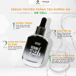 Serum Truyền Trắng 72h Dr Cell, Dưỡng Trắng Da Nhanh Chóng, Cấp Ẩm, Ngăn Ngừa Lão Hóa 30ML