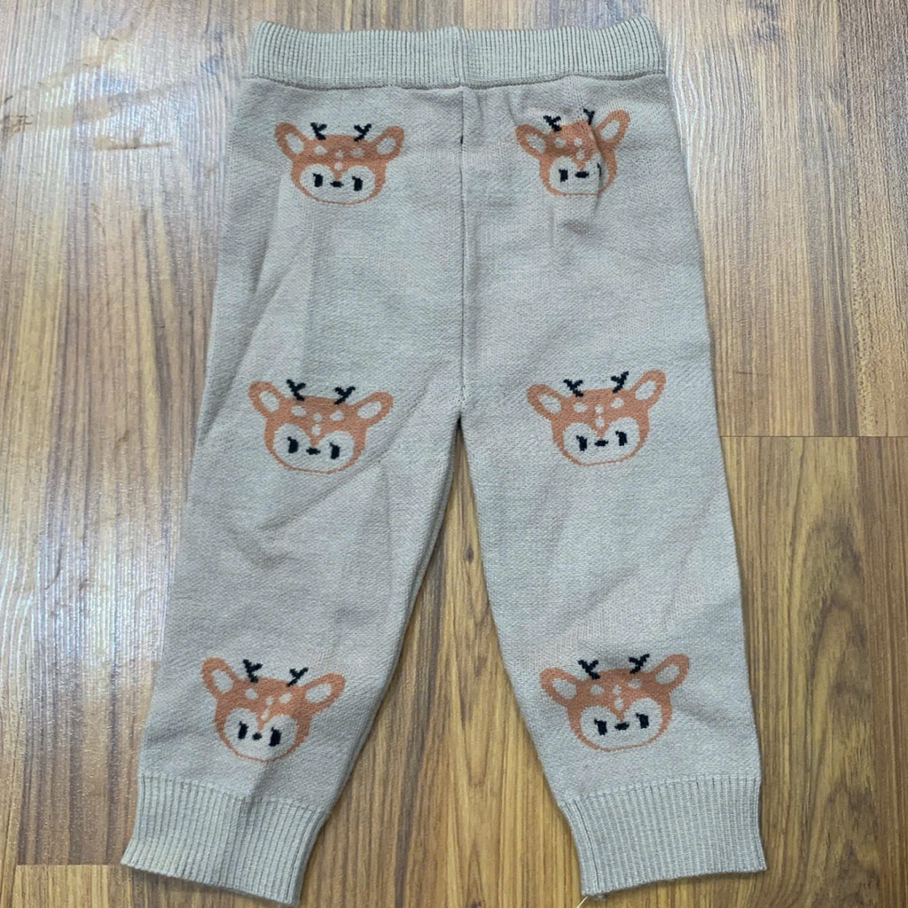 Quần len bé trai bé gái mặc thu đông mềm ấm L094 size 9-18m (6-11kg) co giãn thoải mái