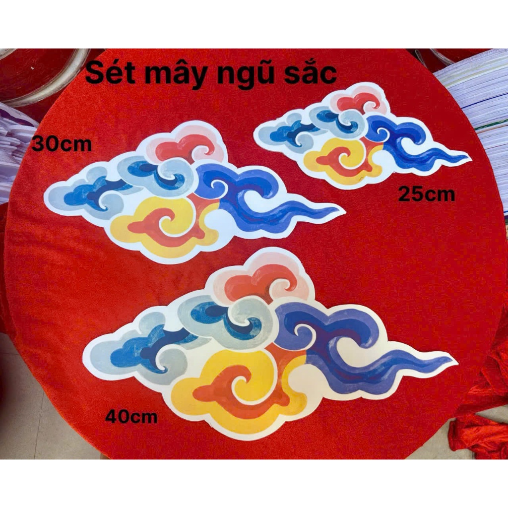 Bộ 3 mây màu 2 thỏ  trang trí trung thu