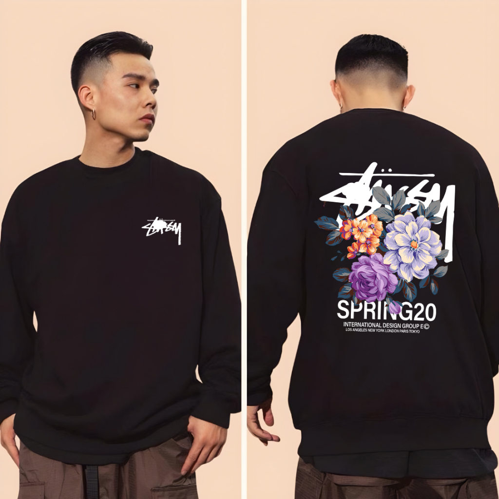 [Nỉ chân cua] Áo Sweater STU SSY Unim Store Nỉ Chân Cua Cao Cấp Phong Cách Streetwear Unisex SWT09