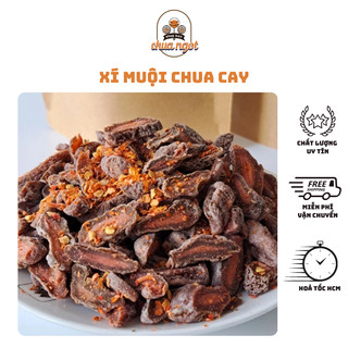 Xí Muội Không Hạt Lắc Ớt Chua Cay Túi Zip 250g & 500g