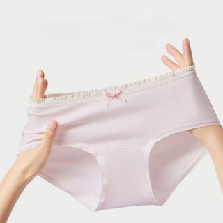 SET3-5 Quần lót nữ cotton viền bèo dễ thương cạp vừa tôn dáng đáy lót 2 lớp kháng khuẩn DEVARI L4119
