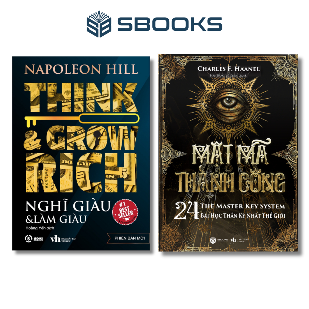 Sách Combo 2: Nghĩ Giàu Làm Giàu + Mật Mã Thành Công - Sbooks