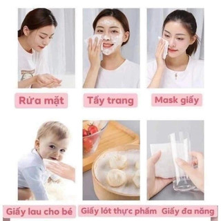 Combo 5 túi khăn lau mặt 1 lần Animerry 40 tờ vải khô đa năng tẩy trang tiện lợi #A13