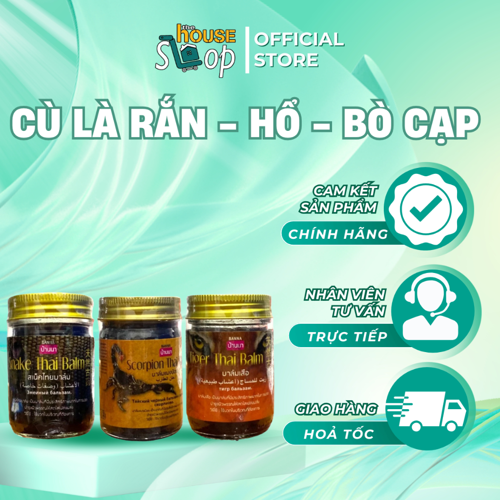 Cù Là Rắn Hổ Bò Cạp Thái Lan 50gr Xoa Bóp Massage Bấm Huyệt Giảm Đau ...