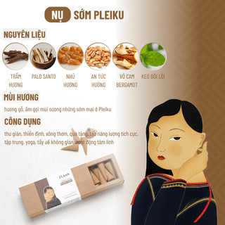 Nụ Thủ Công 3 Lành Hộp Sớm Pleiku Phối Hương 20 Nụ Xông Thơm 100 % Tự Nhiên Không Hóa Chất Tặng Kèm Đế Chăm