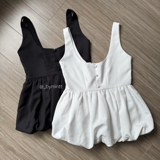 BUBBY | Áo babydoll chấm bi tùng bí phong cách dễ thương, năng động | ByMintt