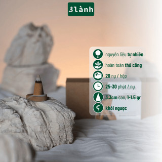 Nụ Thủ Công Đàn Hương 3 Lành Hộp 20 Nụ Xông Thơm 100 % Tự Nhiên Không Hóa Chất Tặng Kèm Đế Chăm