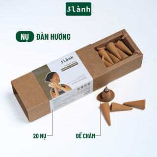 Nụ Thủ Công Đàn Hương 3 Lành Hộp 20 Nụ Xông Thơm 100 % Tự Nhiên Không Hóa Chất Tặng Kèm Đế Chăm