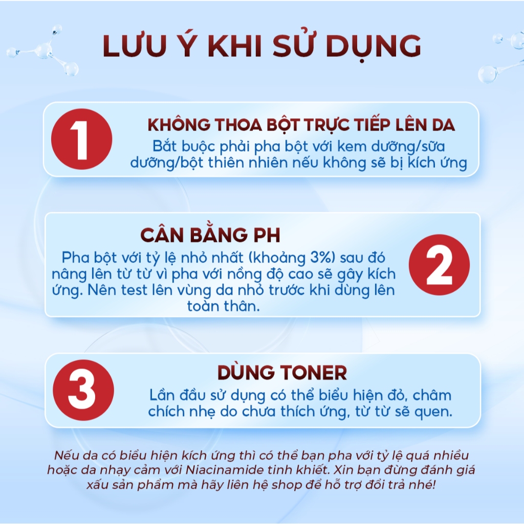 Bột Niacinamide Vitamine B3 Bellena Hỗ Trợ Trắng Da Mờ Thâm, Điều Tiết Bã Nhờn 100g BN