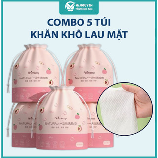 Combo 5 túi khăn lau mặt 1 lần Animerry 40 tờ vải khô đa năng tẩy trang tiện lợi #A13