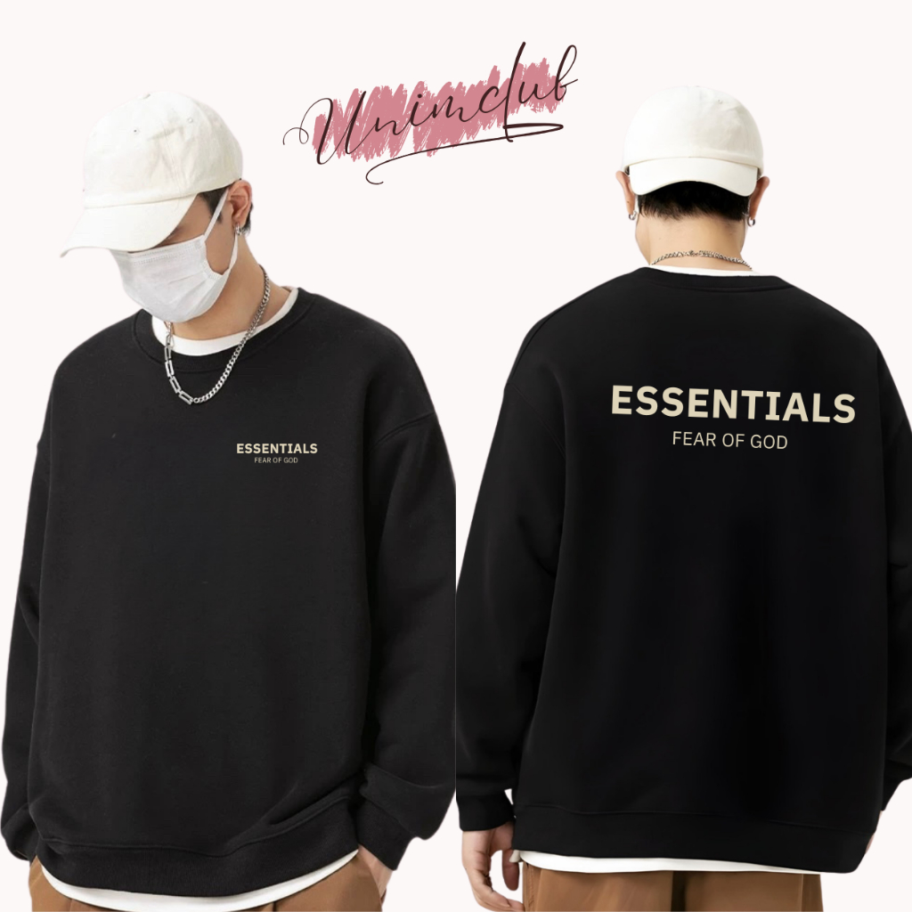 [In Cao Su Nổi] Áo Sweater Essentials 1977 In Nổi Cao Su Form Unisex Vải Nỉ Chân Cua CVC Cao Cấp UnimClub - SW23