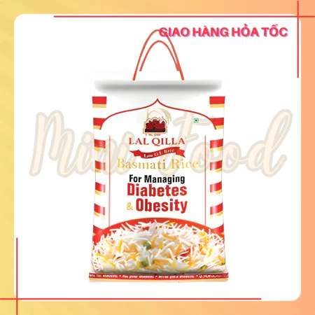 Gạo Tiểu Đường Ấn Độ Lal Qilla | Gạo Basmati Low GI | Hỗ Trợ Giảm Cân & Kiểm Soát Đường Huyết