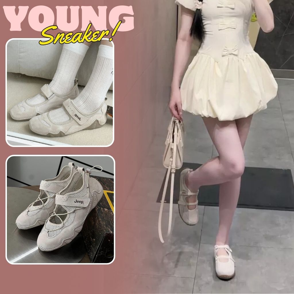Giày Jeep Sandals Nữ Mẫu Mới Êm Ái Thoáng Khí, Giày Jeep Mary Jane Classics Thời Trang Nữ