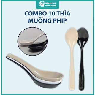 Combo 10 muỗng súp phíp Việt Nhật cao cấp thìa ăn phở cơm cháo nhà hàng khách sạn ms: 2856/2860