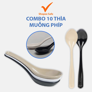 Combo 10 muỗng súp phíp Việt Nhật cao cấp thìa ăn phở cơm cháo nhà hàng khách sạn ms: 2856/2860