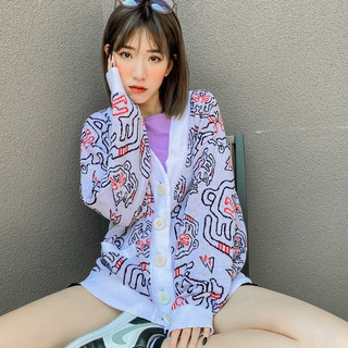 Áó khoác cardigan nam nữ hoạ tiết hổ Birdy