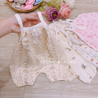 (3-13kg) Body đùi hai dây vải xô muslin madebytrung