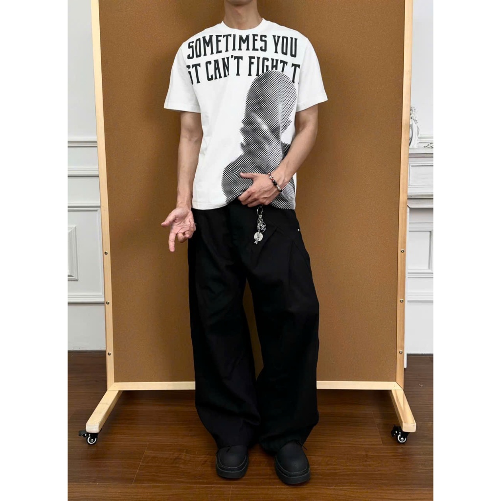 Áo thun Stee Cổ tròn SOMETIMES YOU Localbrand ICVCVNI Unisex Cotton