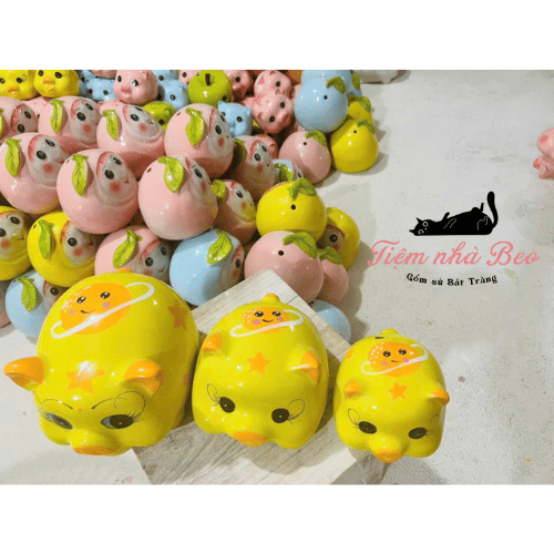 Heo Đất Nhiều Màu Bát Tràng – Ống Heo Tiết Kiệm Gốm Sứ Cao Cấp – Quà Tặng & Trang Trí Dễ Thương