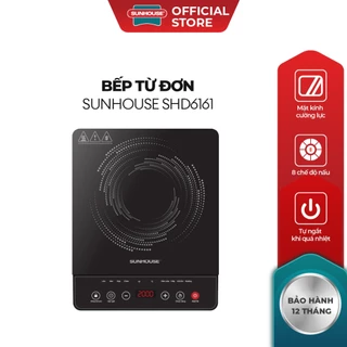 Bếp từ đơn Sunhouse SHD6161 – 8 chế độ nấu, 2000W – Đi kèm nồi lẩu inox – Bảo hành chính hãng 12 tháng