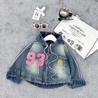 K11-[tomnaukids] Áo khoác Jean khóa kéo dập hình size từ 9-40Kg