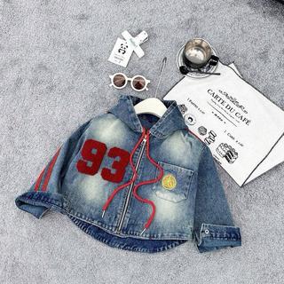 K11-[tomnaukids] Áo khoác Jean khóa kéo dập hình size từ 9-40Kg