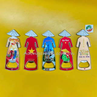 MAGNET khui bia mở hộp hình ảnh cô gái áo dài