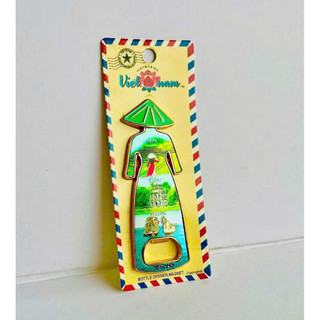 MAGNET khui bia mở hộp hình ảnh cô gái áo dài